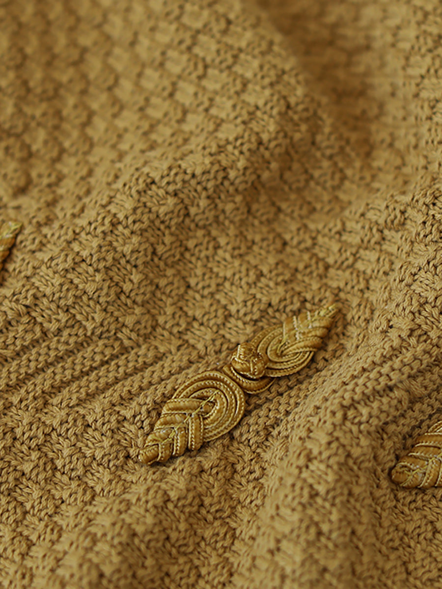 Übergröße Damen Strickweste mit Knopfleiste, Pullover