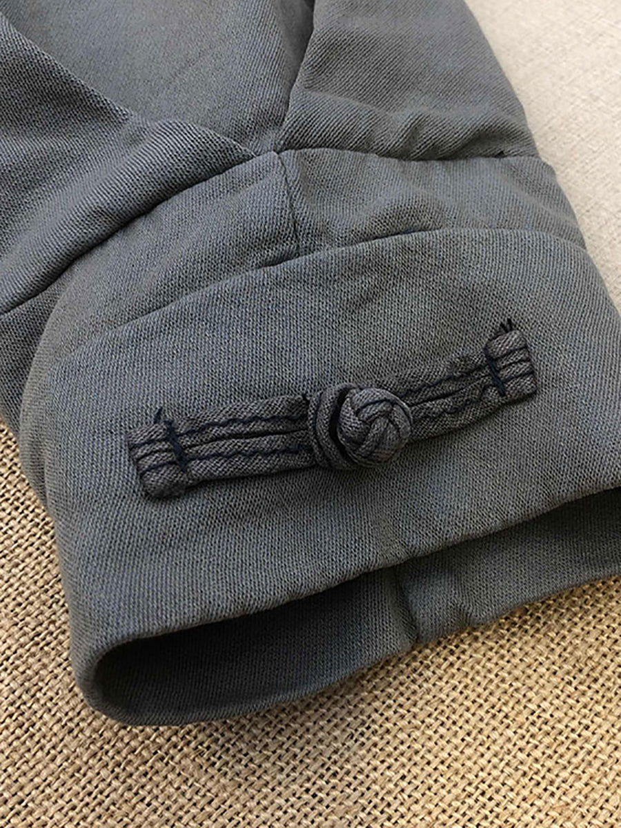 Übergröße Damen Vintage Blumen Kapuzenpullover Lang