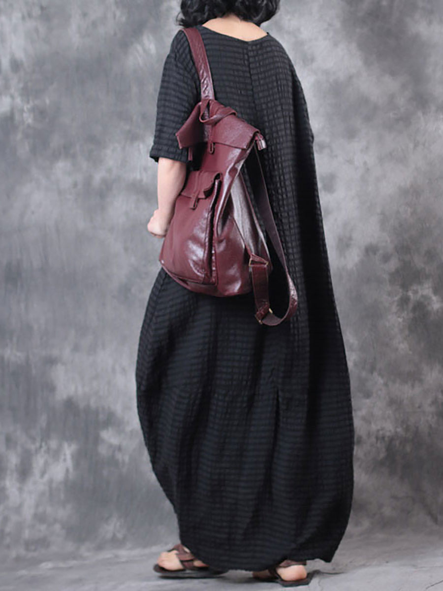 Maxikleid mit unregelmäßigem Saum und einfarbig für Damen in Übergröße