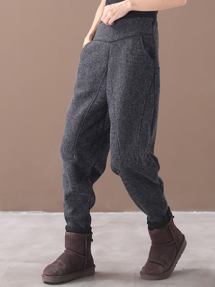 Übergröße - Frühlings-Freizeit-verdickte Thermohose