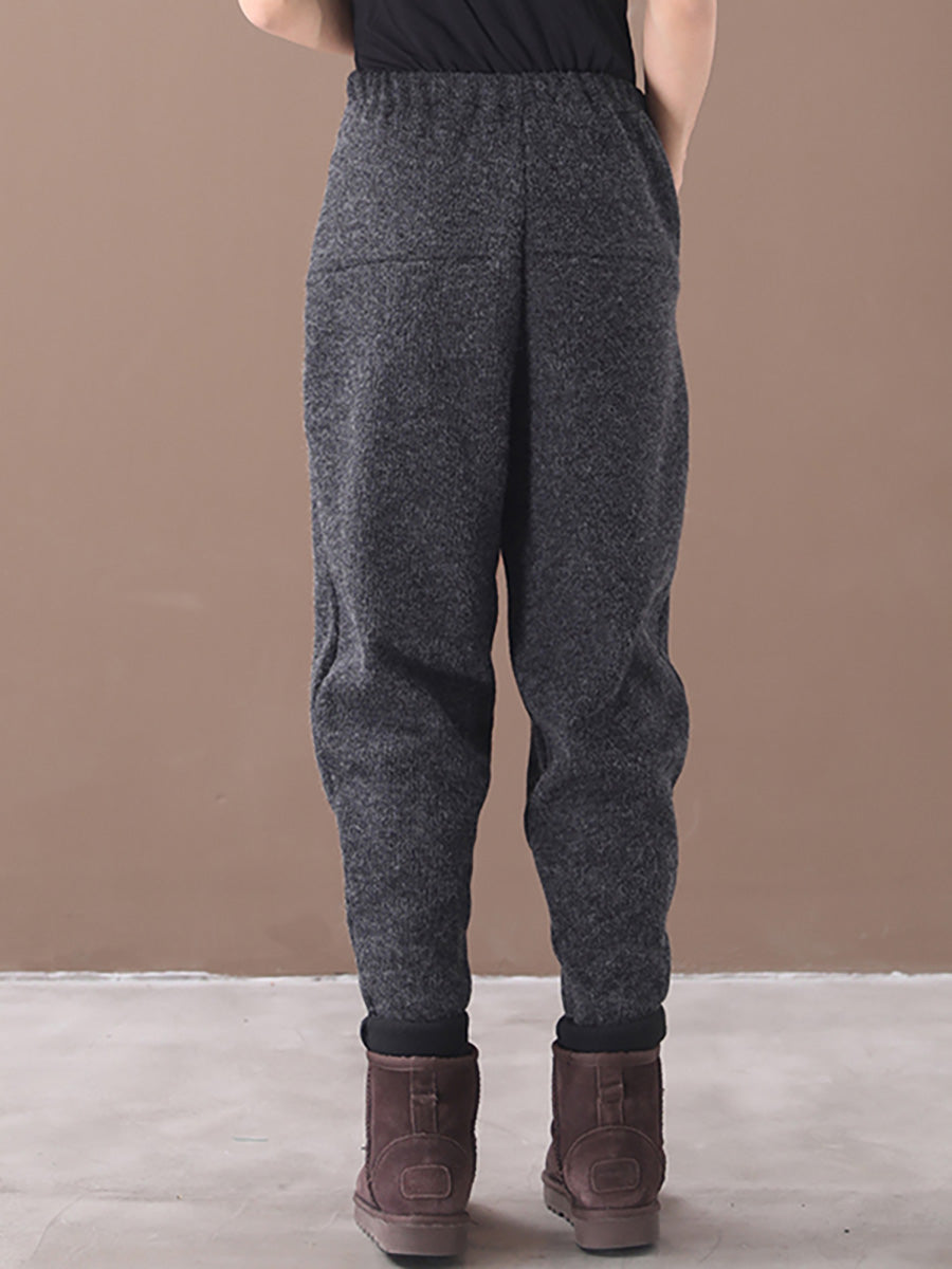 Übergröße - Frühlings-Freizeit-verdickte Thermohose