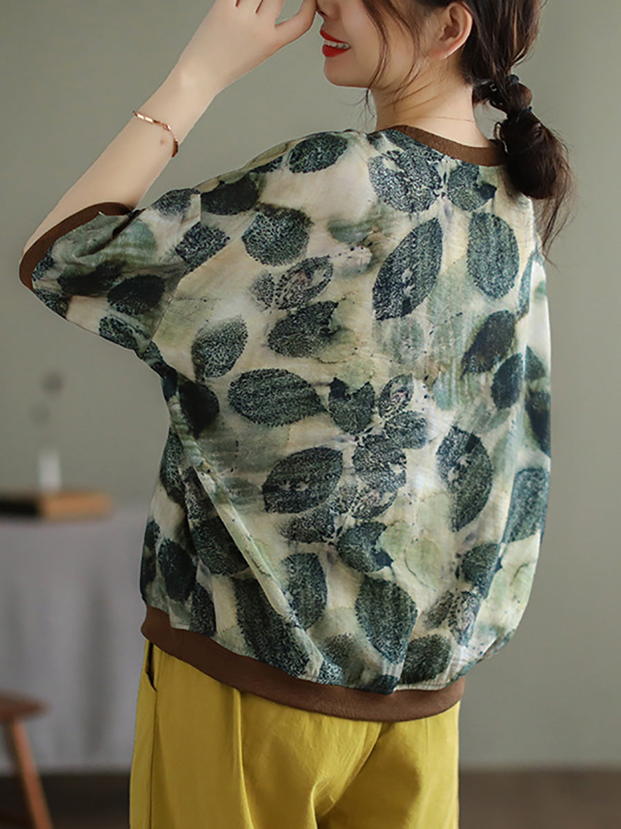 Lässiges T-Shirt mit kurzen Ärmeln für Damen in Übergröße