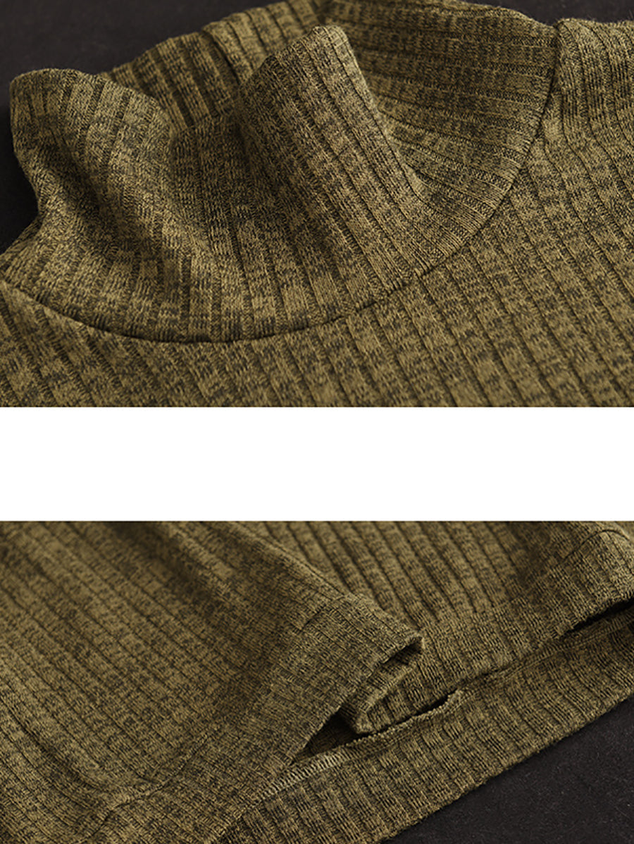 Übergröße Damen Vintage Solides Wollsweatshirt