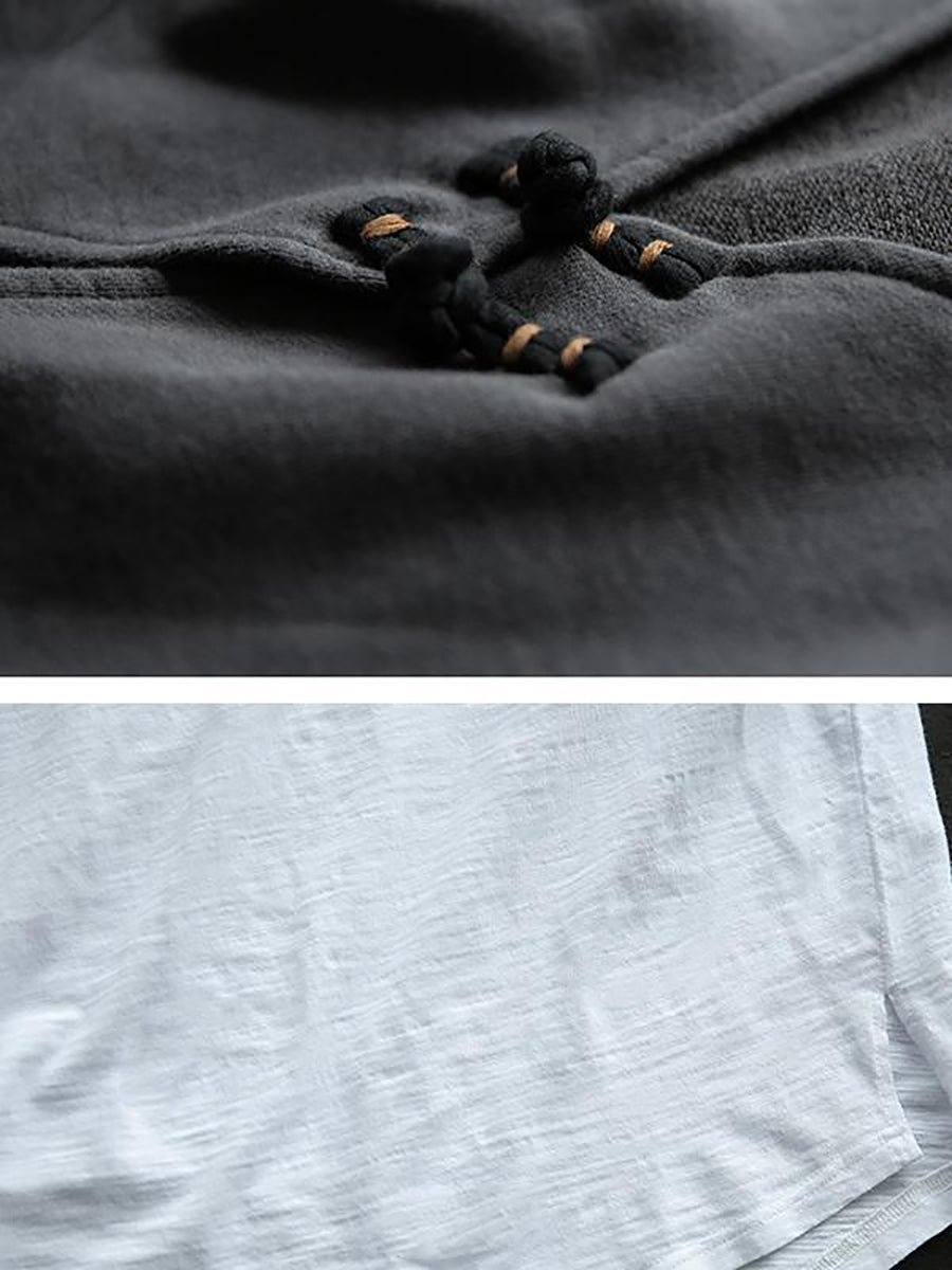 Langärmliges T-Shirt und lockere Weste aus Baumwolle in Übergröße