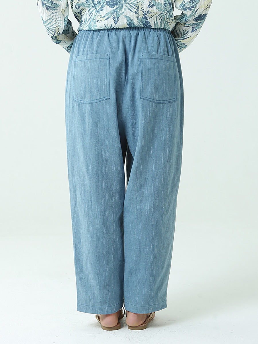 Plus Size elastische Taille Damen Casual Frühling lose Hose