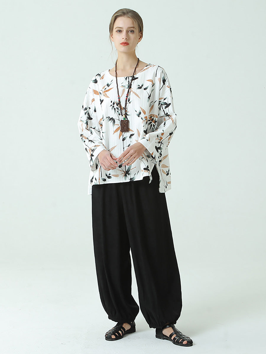 Lockere Laternenhose für den Frühling in Übergröße für Damen