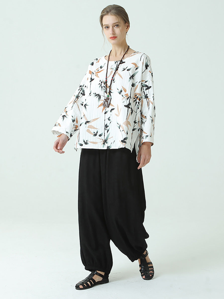 Lockere Laternenhose für den Frühling in Übergröße für Damen