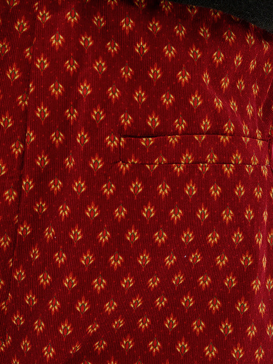 Übergröße - Baumwollhose für Damen mit Blumenmuster und elastischer Taille und Taschen