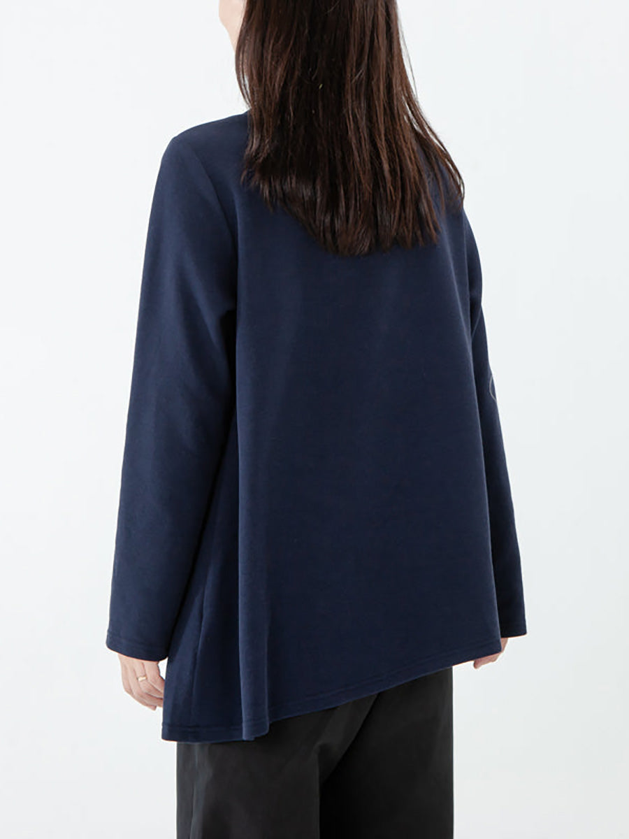 Große Größen - Langarm-T-Shirt mit Patchwork-Muster für Damen