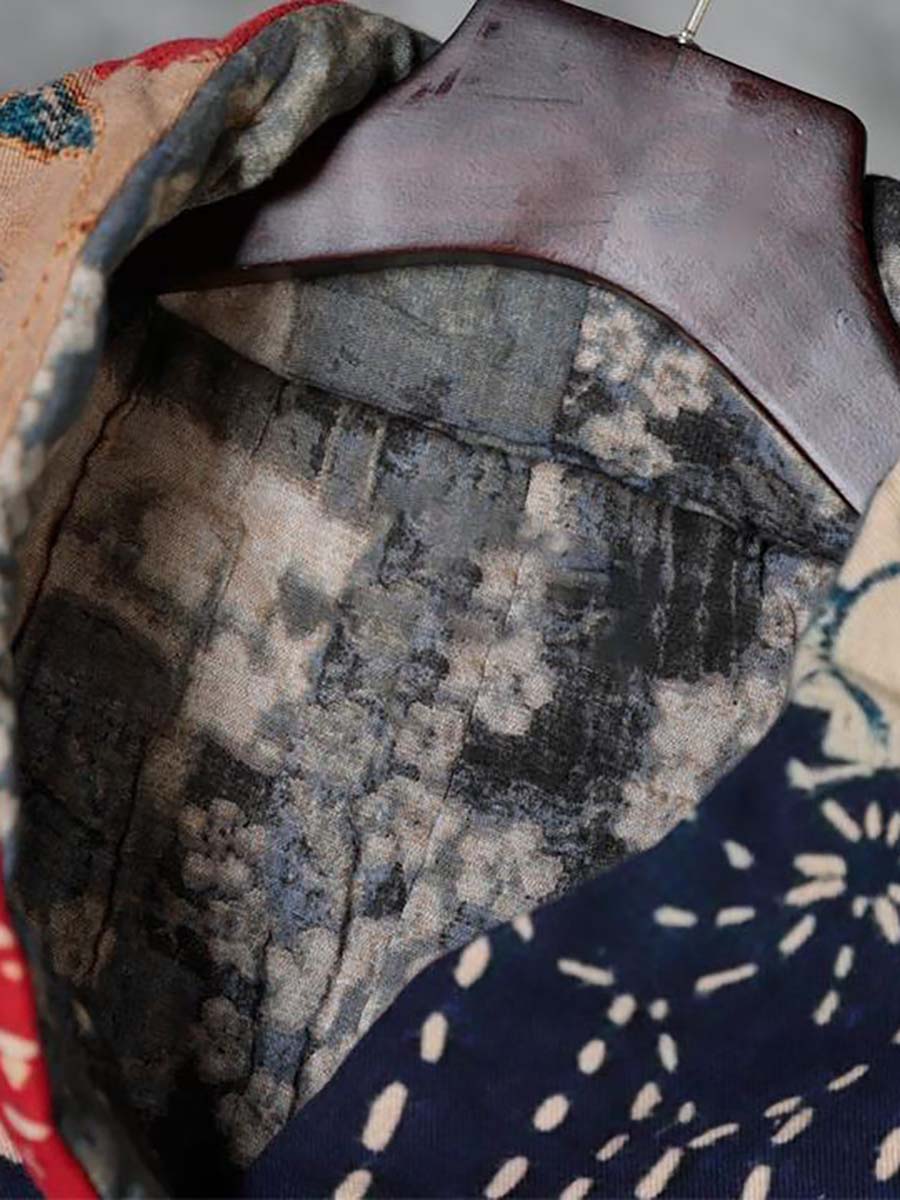 Übergröße - Warmer einreihiger Mantel mit Tasche für Damen