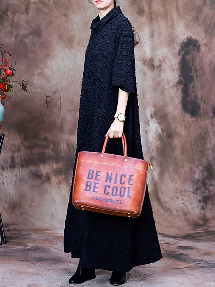 Plus Size Maxikleid mit Taschen und langen Ärmeln für Damen