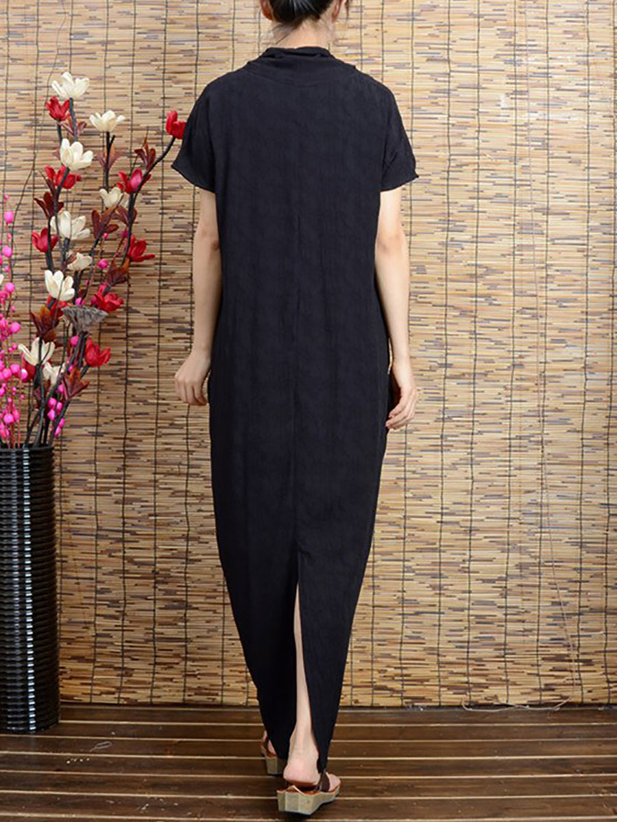 Sommerkleid aus Baumwollleinen für Damen in Übergröße